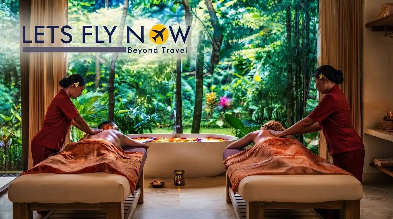 Couple enjoying a relaxing Balinese spa massage together